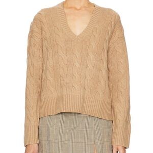 J.Crew Cashmere Cable V Neck Sweater